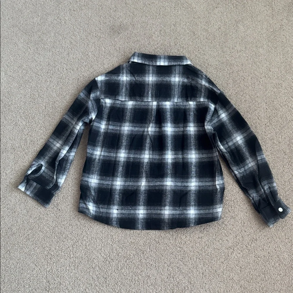 177 NWT PatPat Kids Plaid Long Sleeve Button Front Flannel  Shirt -‎ Size: 8-9Y